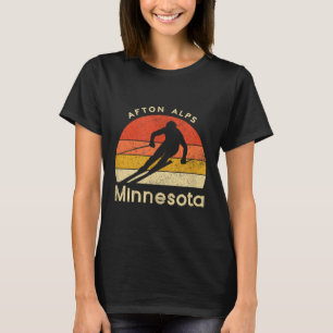 Vintage Ski Afton Alpernas Minnesota Mountain T Shirt