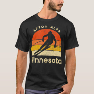 Vintage Ski Afton Alpernas Minnesota Mountain T Shirt