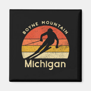 Vintage Ski Boyneberget Michiganberget Magnet