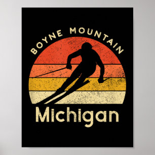 Vintage Ski Boyneberget Michiganberget Poster