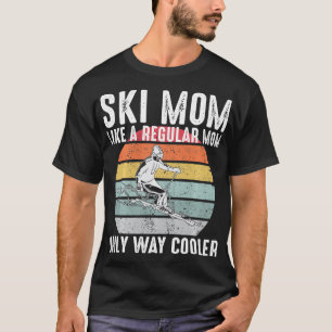 Vintage Ski Mamma som en vanlig Mamma-kylare T Shirt