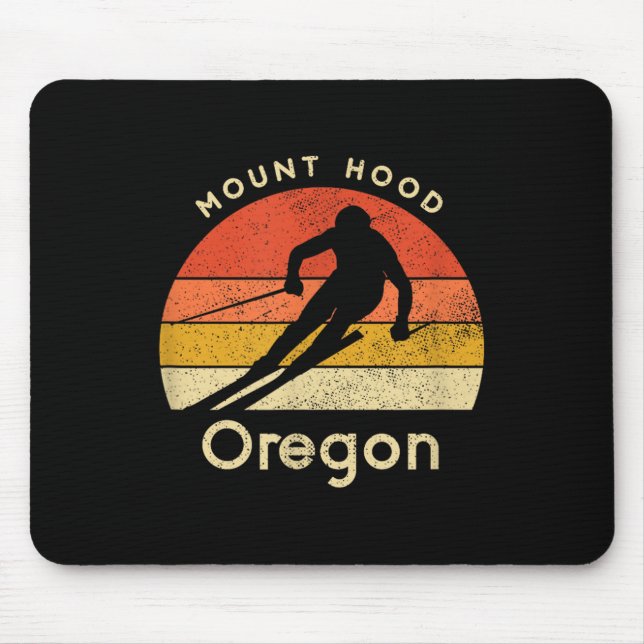 Vintage Ski Mount Huva Oregon Mountain Musmatta (Framsidan)