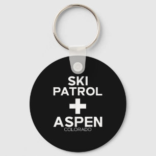 Vintage Ski Patrol Aspen T Shirt Snowboarding Skii Nyckelring