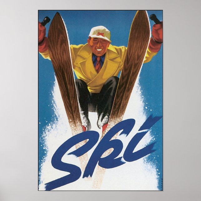 Vintage Ski Poster (Framsidan)