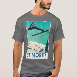 Vintage Ski Saint Moritz T Shirt