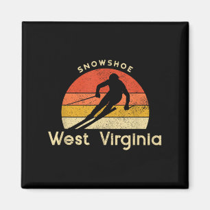 Vintage Ski Snowscute Ss Cute Ss Väster Virginia M Magnet