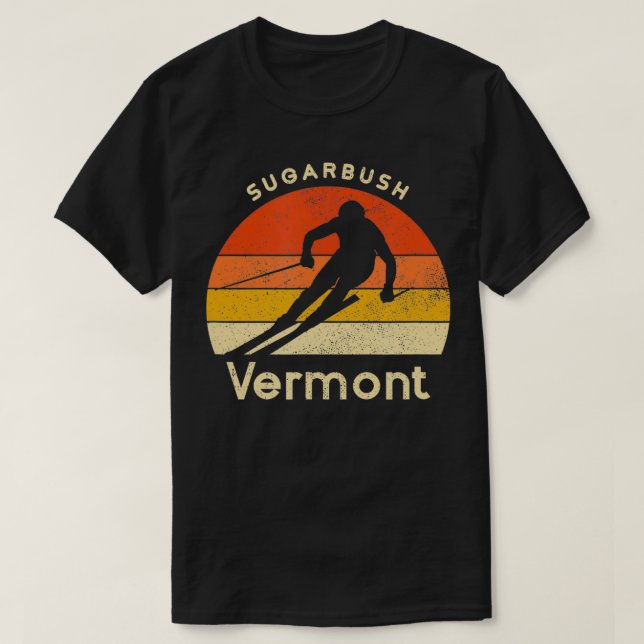 Vintage Ski Sugarbush Vermont Mountain T Shirt (Design framsida)