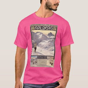 Vintage Ski Travel Poster Austria Alberg Vintage A T Shirt