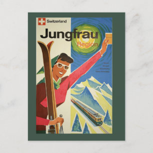 Vintage Skickar i Schweiz resevykort Vykort