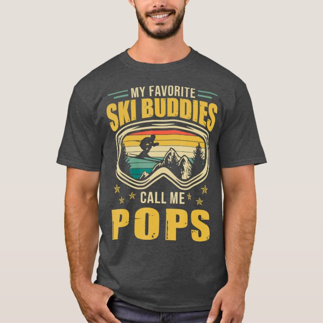 Vintage Skickar mina favoritskidbuddister. T Shirt (Framsida)