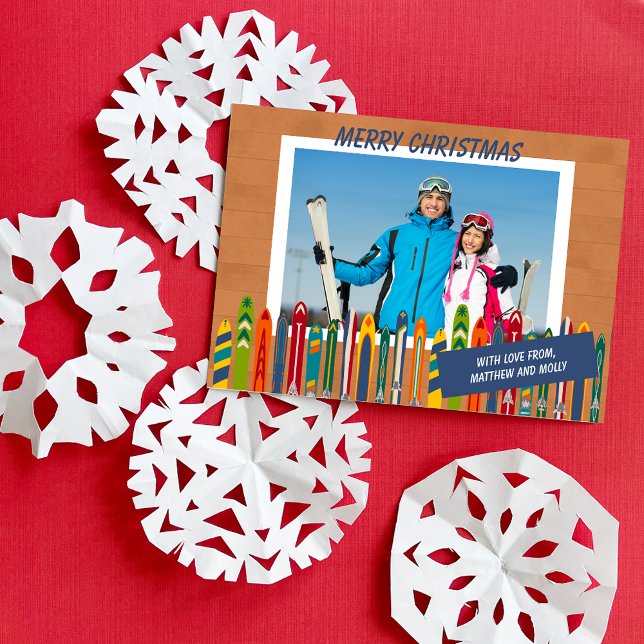 Vintage skid-themeda foto julkort (Skapare uppladdad)