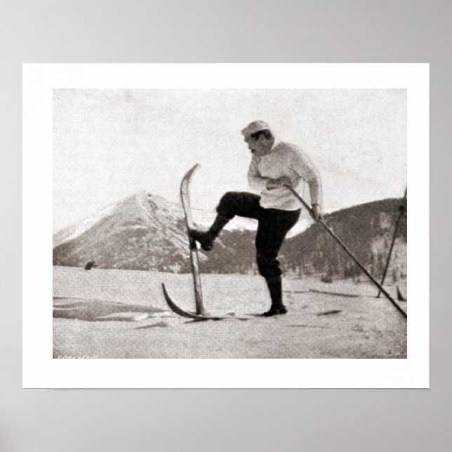 Vintage, skidåpa, träskläder, enkelspets poster (Framsidan)