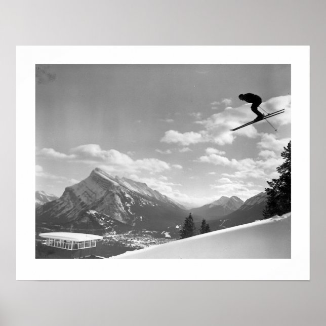 Vintage skidbild,Slutlig tävling för avsluta Poster (Framsidan)