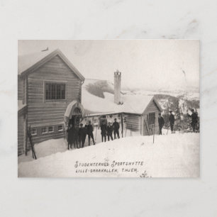 Vintage skidbild, Studentidrottscentrum Vykort