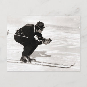 Vintage skidbild, Tävling för avsluta Vykort
