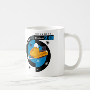 Vintage Skidoo Snowmobile Coffee Mugg
