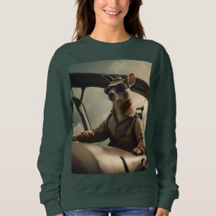 "Vintage Skies: Kängurupilot i gammalt plan T Shirt