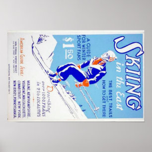 Vintage Skiing i Öster WPA-Poster Poster
