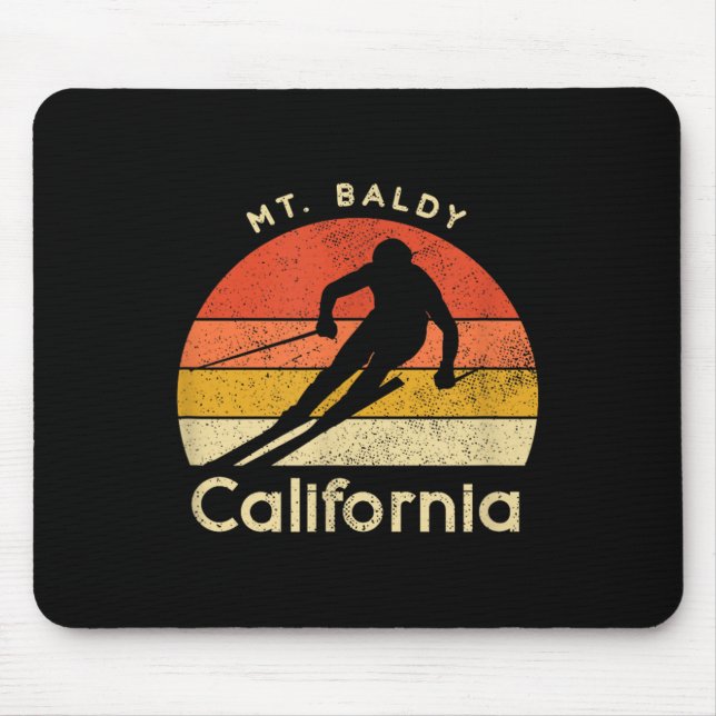 Vintage Skiing Mt. Baldy California Musmatta (Framsidan)