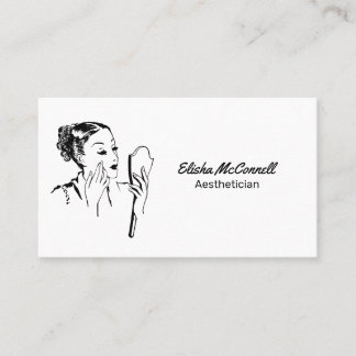 Vintage Skincare Aesthetician Visitkort