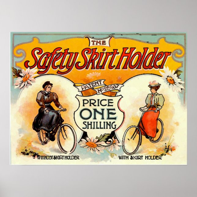 Vintage Skirt Holder Ad Poster (Framsidan)