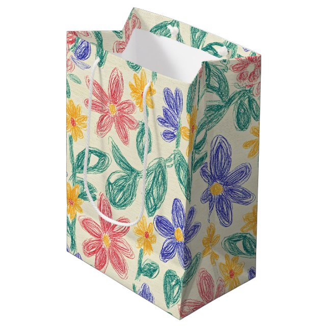 Vintage Skiss av Vildblomma (1) (Framsidan Vinklad)