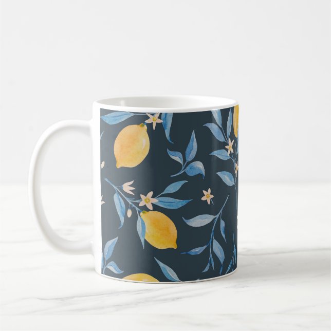 Vintage Skiss, hälsningskort. Kaffemugg (Vänster)