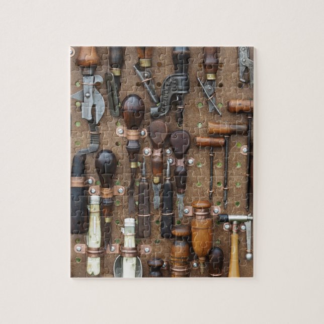 Vintage Skogsarbetskläder, kökskläder verktyg Pussel (Vertikal)