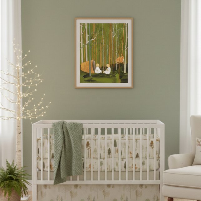 Vintage Skogsbarnkammare Sibylle Von Olfers Affisc Poster (Skapare uppladdad)