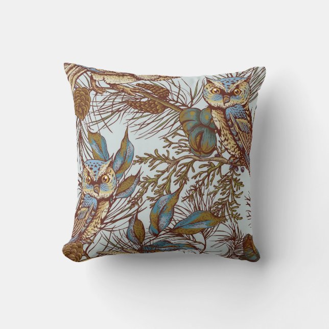 Vintage Skogsblått äggtyg från anka Kudde (Framsida)