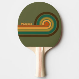 Vintage Skogsmarstränder med Namn Pingisracket