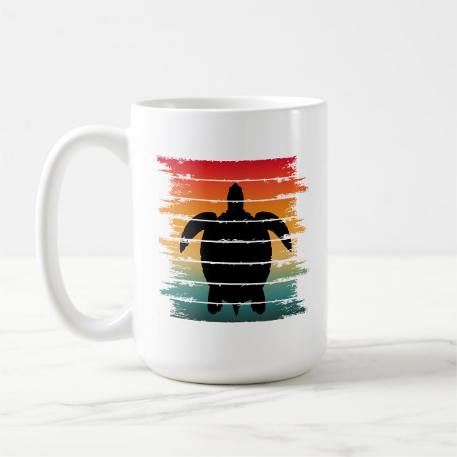 VINTAGE SKÖLDPADDA HAVSVÄSEN KRYPDIREKT KAFFEMUGG (Vänster)