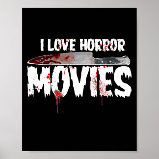 vintage skräckfilmkonst poster