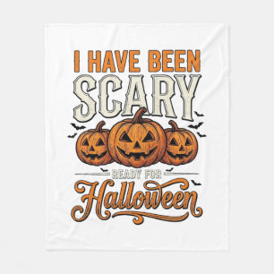 Vintage Skräckinjagande Halloween Pumpa Tröja Desi Fleecefilt