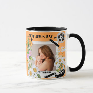 Vintage Skrapbook Mor-dagen - med Baby Mugg