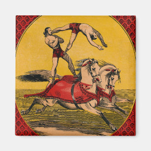 Vintage Skriv ut bakåtkantsraders utförandestreck Magnet