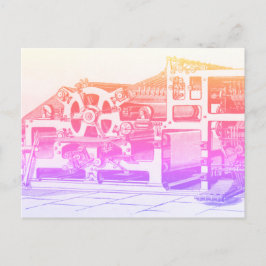 Vintage Skriva ut Tryck på Rainbow Postcard Vykort