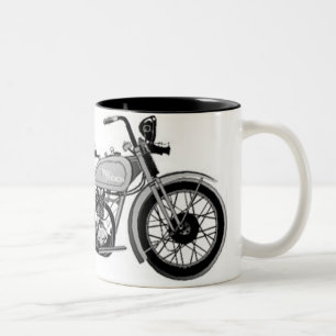 Vintage skrivar och bläck Harley Två-Tonad Mugg