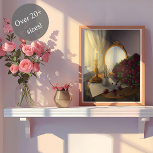 Vintage skrivbord affisch