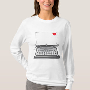 Vintage skrivmaskin Kärleksbrev T Shirt