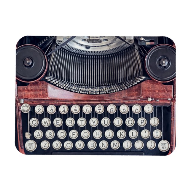 Vintage-skrivmaskin Magnet (Horisontell)