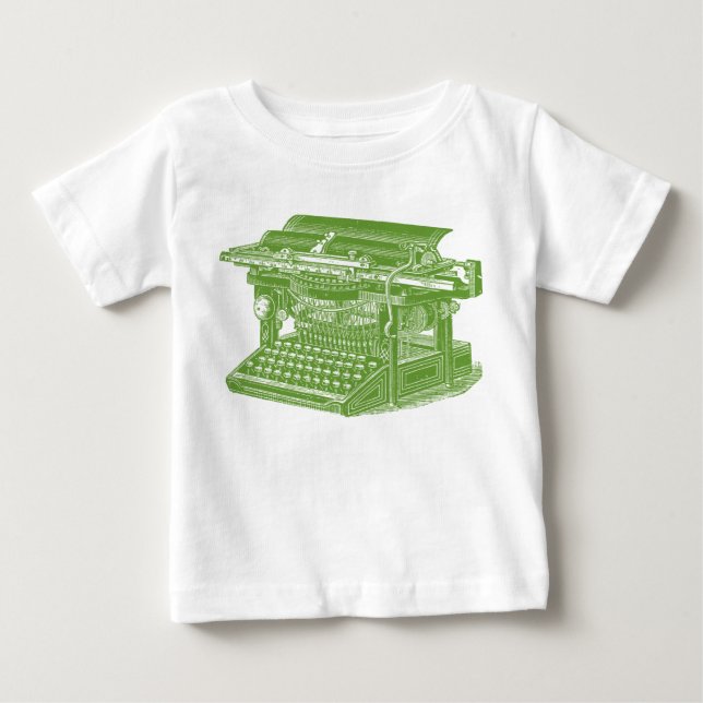 Vintage-skrivmaskin T Shirt (Framsida)