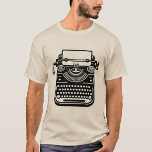 Vintage-skrivmaskin T Shirt
