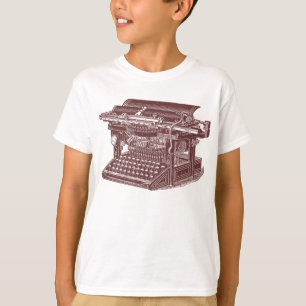 Vintage-skrivmaskin T-shirt