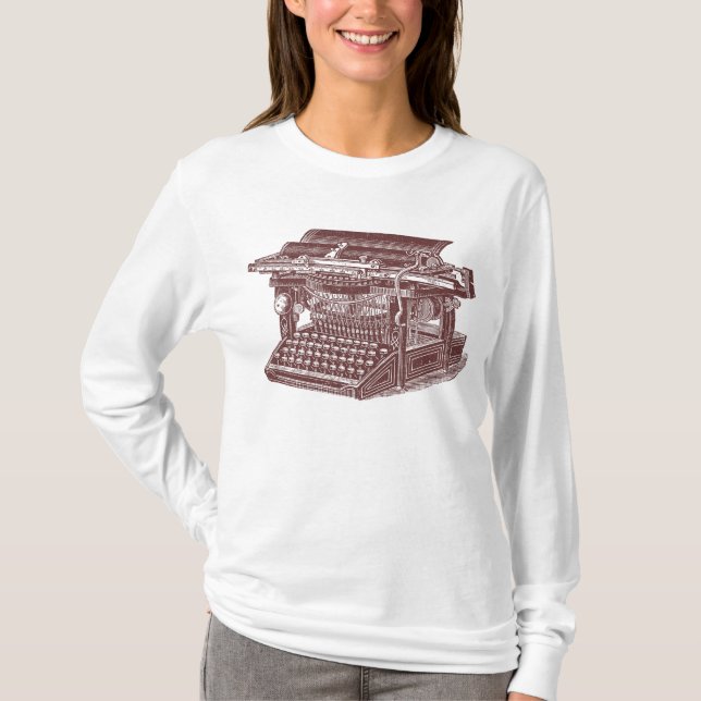 Vintage-skrivmaskin Tröja (Framsida)