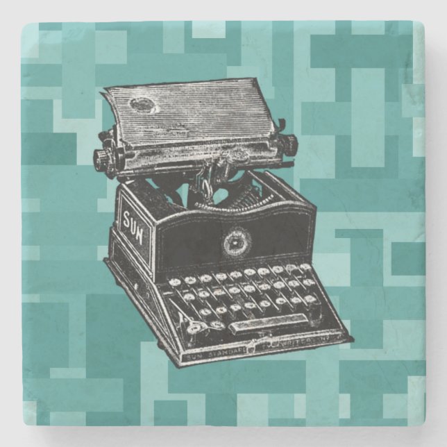 Vintage-skrivmaskin Underlägg Sten (Framsidan)