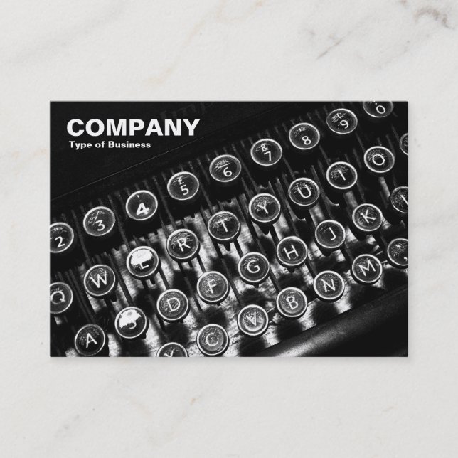 Vintage-skrivmaskin Visitkort (Framsida)