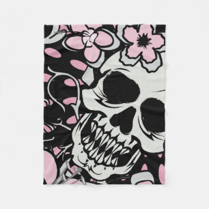 Vintage Skull Fleecefilt