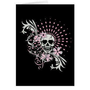 Vintage Skull Hälsningskort