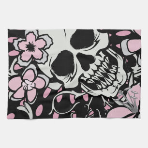 Vintage Skull Kökshandduk